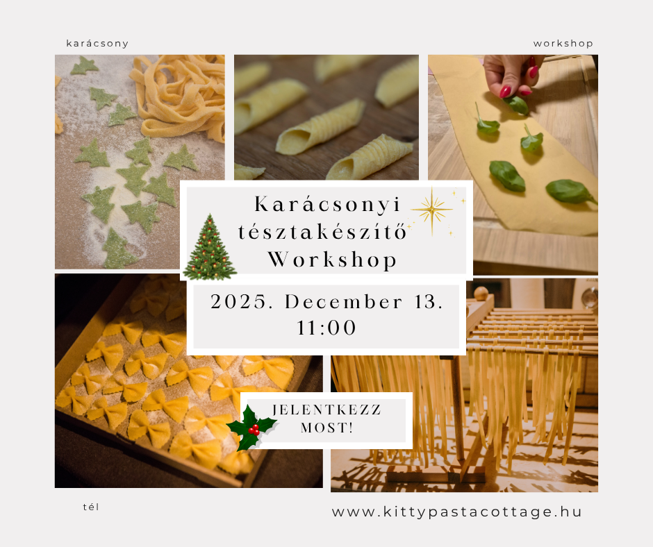 karácsonyi tésztakészítő workshop